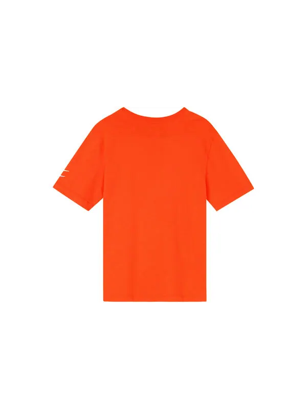 Футболка Men's Nike Swoosh Large Logo Printing Knit Round Neck Short Sleeve Orange Red T-Shirt — изображение 2 из 3, мульти
