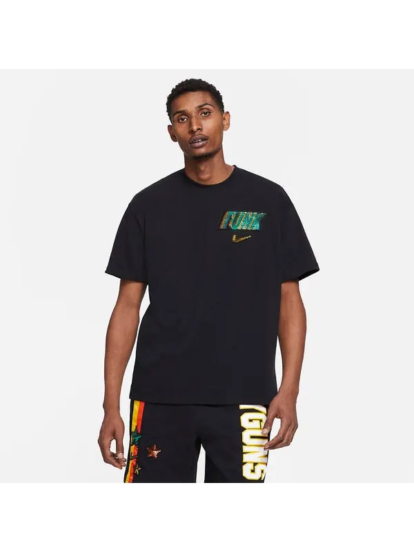 Футболка Nike Rayguns 90 Short Sleeve T-Shirt Asia Sizing 'Black' — изображение 2 из 4, черный