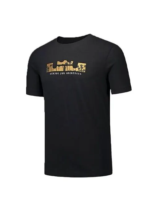 Футболка men's dri-fit lebron casual sports basketball short sleeve t-shirt Nike — изображение 1 из 4, черный