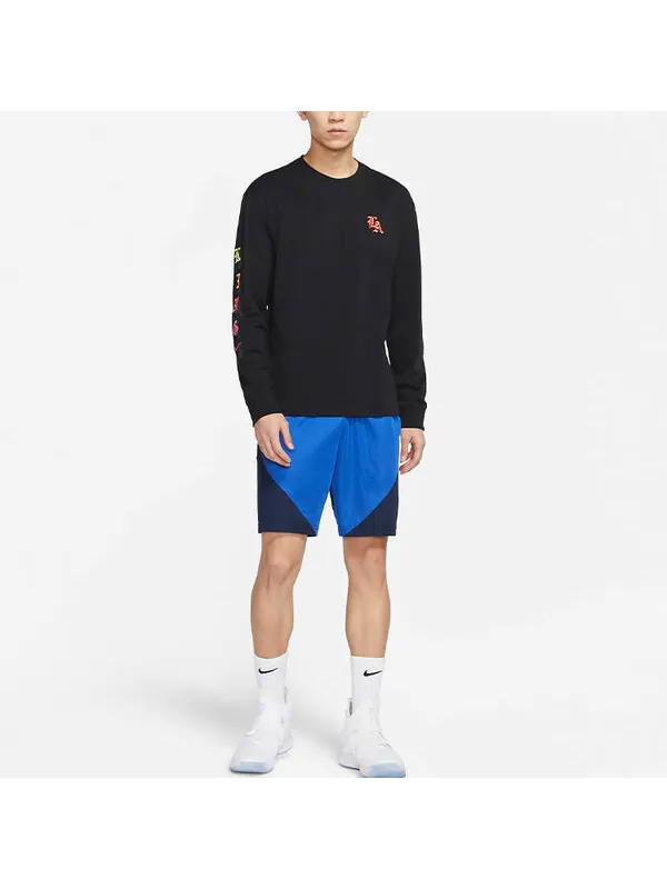 Толстовка Nike MENS LeBron Casual Sports Embroidered Crew-neck Long Sleeve Black — изображение 3 из 4, черный