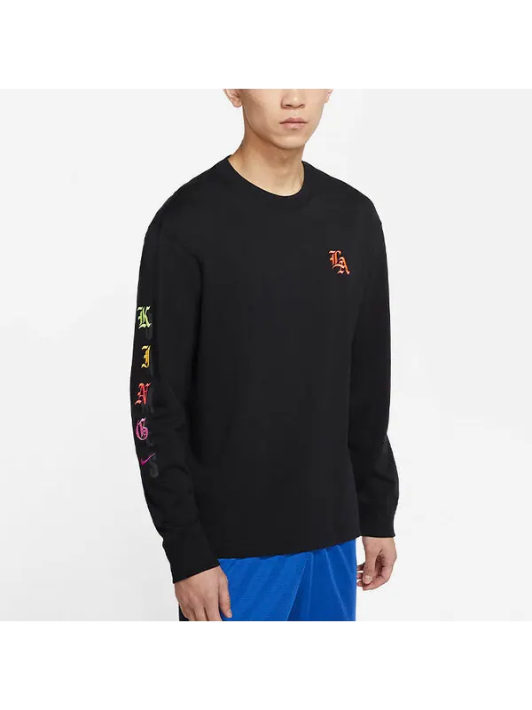 Толстовка Nike MENS LeBron Casual Sports Embroidered Crew-neck Long Sleeve Black — изображение 4 из 4, черный