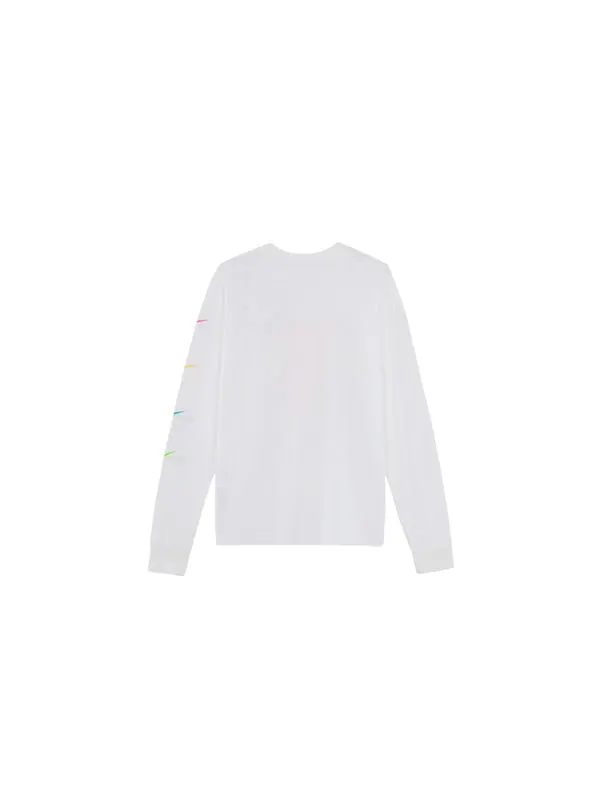 Футболка mens brandmarks jdi casual sportslong sleeve white Nike — изображение 2 из 4, белый