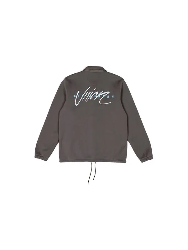 Куртка x union la coaches jacket 'ironstone' Air Jordan — изображение 2 из 4, коричневый
