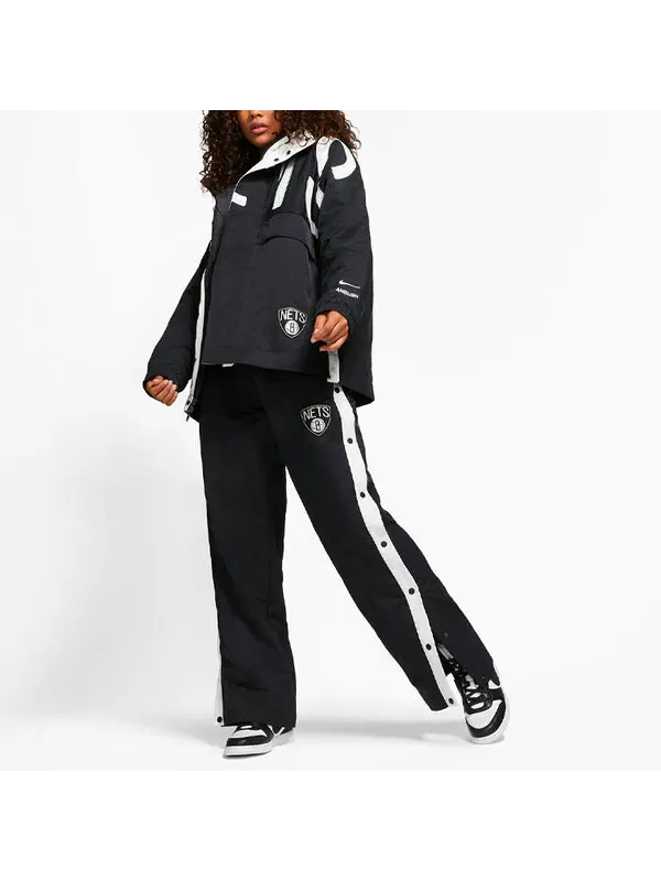 Куртка x ambush nba collection nets jacket 'black' Nike — изображение 3 из 4, черный/белый