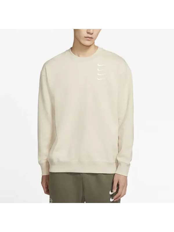 Толстовка Nike Swoosh Sportswear French Terry Men Light Grey — изображение 2 из 3, серый