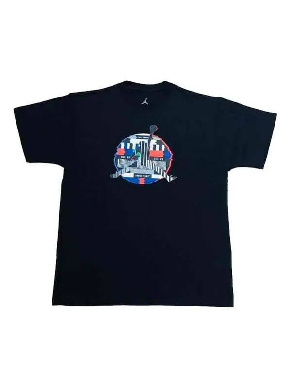 Футболка upsize china large logo printing black Air Jordan — изображение 1 из 2, черный