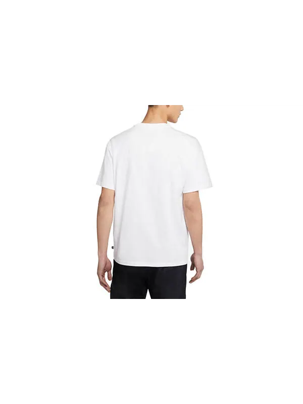 Футболка sb skateboard solid color loose sports skateboard white Nike — изображение 2 из 3, белый
