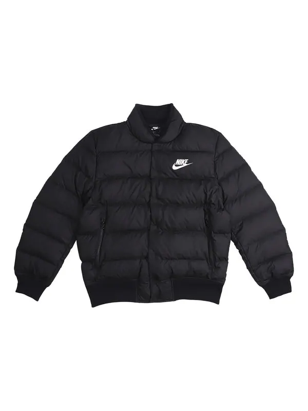 Пуховик Nike Stay Warm Windproof Short Stand Collar Athleisure Casual Sports Down Jacket Black — изображение 1 из 3, черный