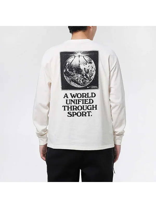 Толстовка Nike NBA MENS Team 31 Courtside Sports White Milky white — изображение 4 из 4, белый