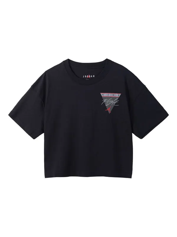 Футболка Essential Back с крупным принтом свободные спортивные с коротким рукавом Air Jordan — изображение 1 из 3, черный