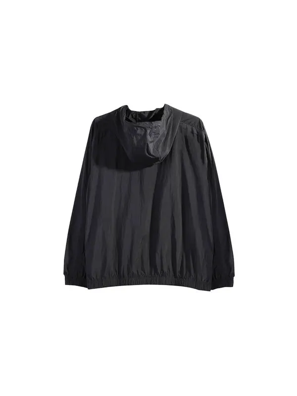 Толстовка Nike Windproof Running Training Men's Hats Jacket Black — изображение 2 из 4, черный