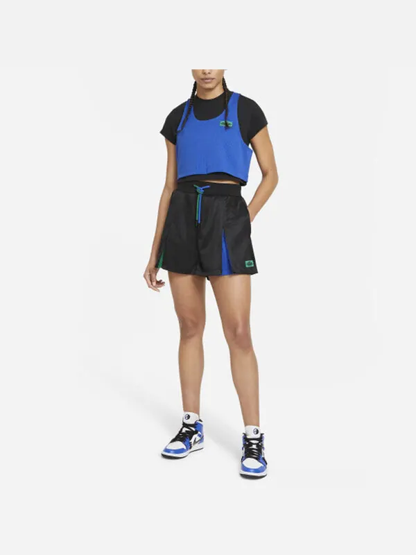 Шорты x aleali may crossover basketball sports contrasting colors drawstring splicing shorts black Air Jordan, черный