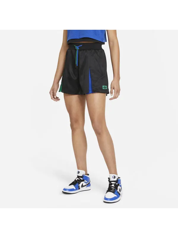 Шорты x aleali may crossover basketball sports contrasting colors drawstring splicing shorts black Air Jordan, черный