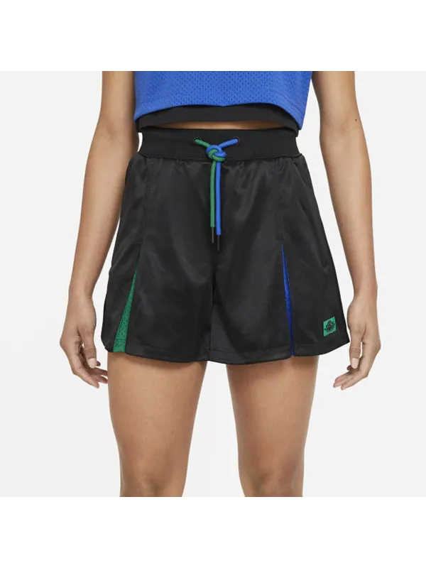 Шорты x aleali may crossover basketball sports contrasting colors drawstring splicing shorts black Air Jordan, черный