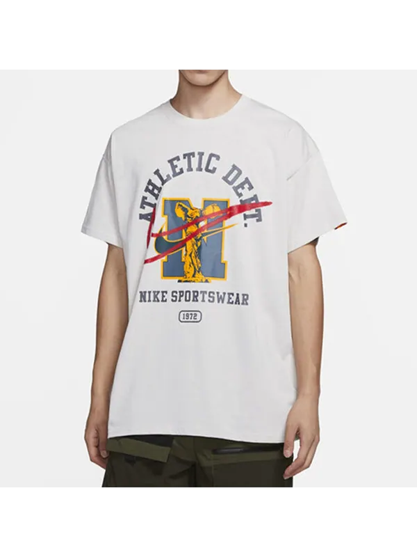 Футболка men's logo short sleeve light grey t-shirt Nike — изображение 4 из 4, светлый серый