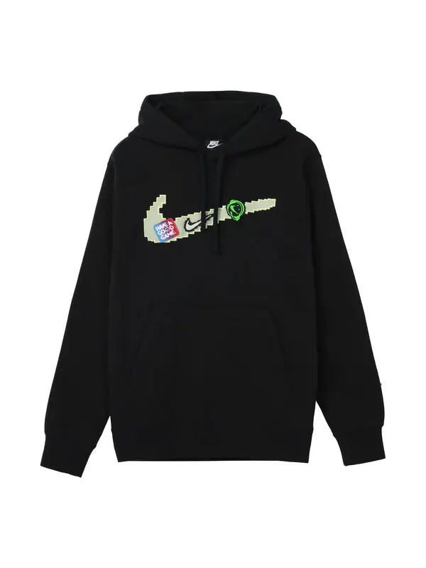 Толстовка Nike Sportswear Club Fleece Casual Sports Fleece Lined Black — изображение 1 из 4, черный