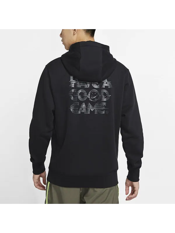 Толстовка Nike Sportswear Club Fleece Casual Sports Fleece Lined Black — изображение 4 из 4, черный