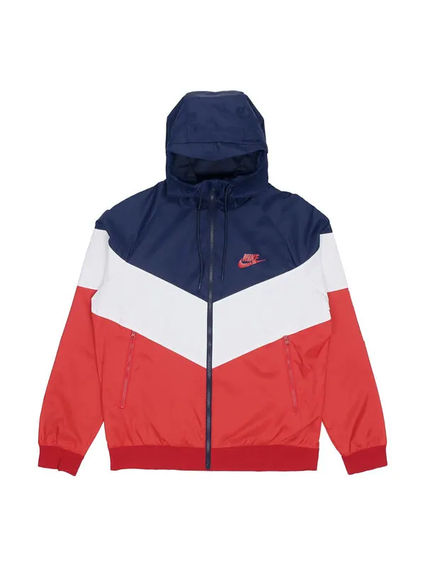 Куртка Nike Sportswear Windrunner Casual hooded track Jacket Navy Blue Dark — изображение 1 из 4, темный