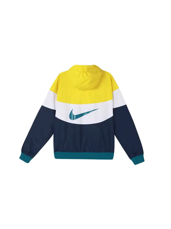 Куртка Nike Sportswear Windrunner Colorblock Casual hooded track Jacket Yellow — изображение 2 из 4, желтый