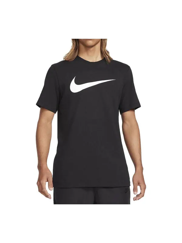 Футболка спортивная одежда swoosh футболка Nike — изображение 1 из 4, черный/белый