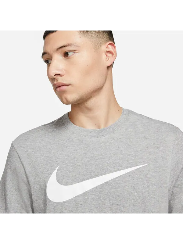 Футболка Nike Logo short-sleeved 'Grey' — изображение 2 из 3, серый