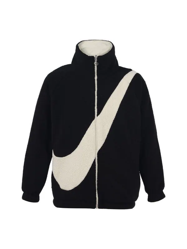 Куртка large logo casual reversible jacket black Nike — изображение 1 из 4, черный