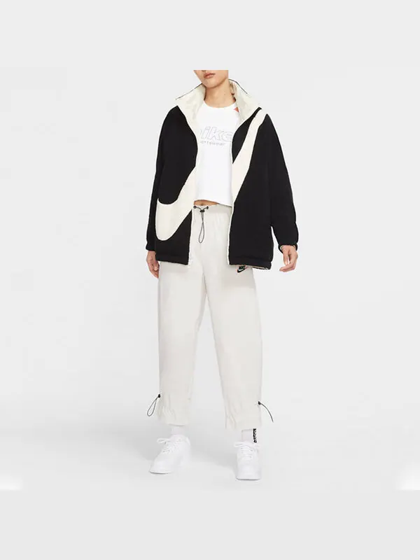 Куртка large logo casual reversible jacket black Nike — изображение 3 из 4, черный