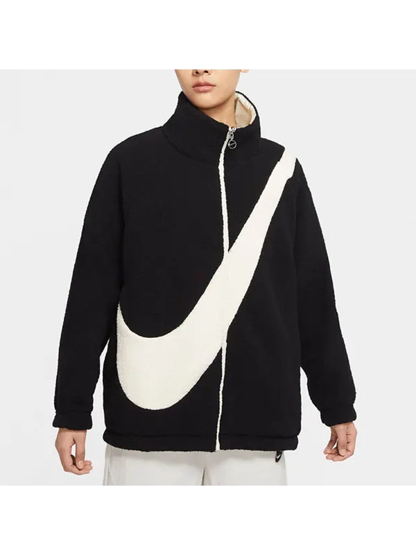 Куртка large logo casual reversible jacket black Nike — изображение 4 из 4, черный