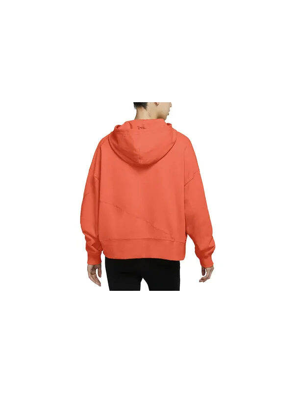 Свитер irregular hooded hedging hoodie orange Nike — изображение 2 из 2, оранжевый