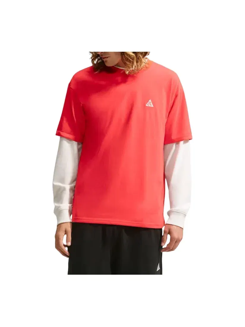 Мужская футболка с принтом Nike x ACG Light Crimson — изображение 1 из 2, красный