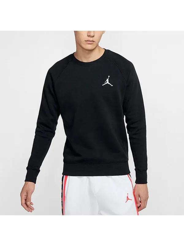 Толстовка Air Jordan Fleece Lined Stay Warm Sports Round Neck Pullover Black — изображение 4 из 4, черный