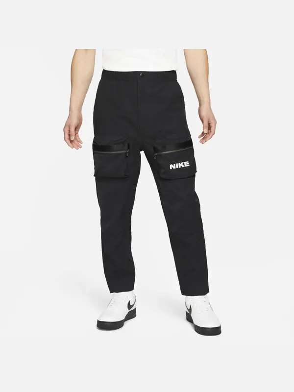 Спортивные штаны Nike City Made Cargo Logo Casual Sports Long Pants Black — изображение 4 из 4, черный