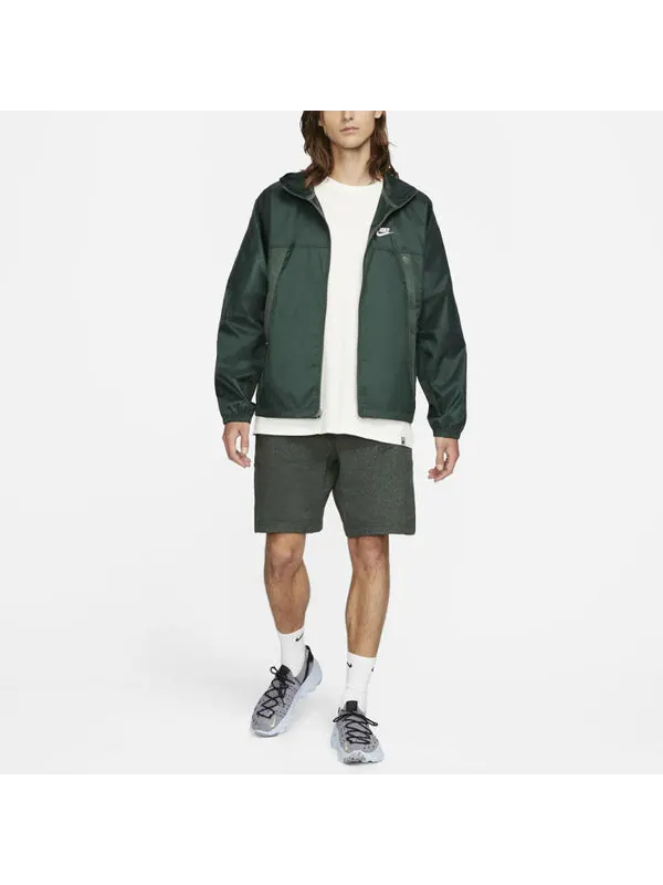 Куртка Nike Running Sports Windproof Woven Hooded Jacket Green — изображение 2 из 4, зеленый