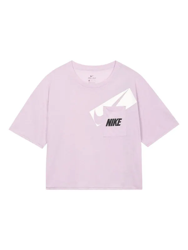 Футболка dri fit свободные с круглым вырезом алфавит короткий рукав Nike — изображение 1 из 4, красный