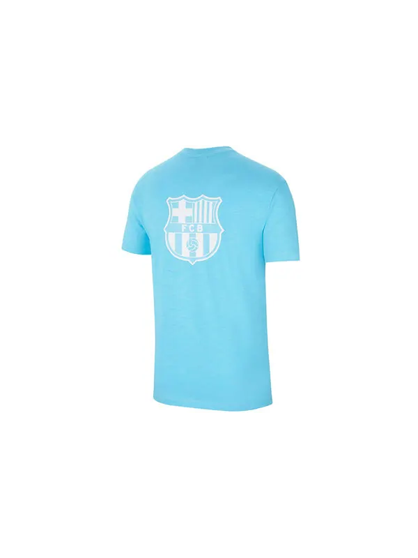 Футболка sportswear fc barcelona pocket training t-shirt 'blue' Nike — изображение 2 из 3, синий