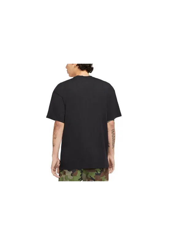 Футболка men's sb logo printing sports skateboard short sleeve black t-shirt Nike — изображение 2 из 3, черный