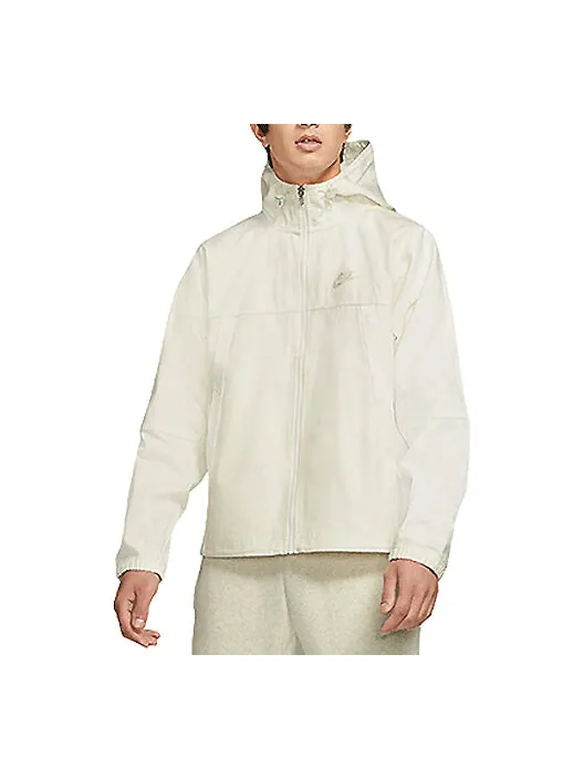 Куртка Nike Sportswear Canvas Sports Logo Casual Solid Color Hooded Jacket White — изображение 1 из 3, мульти