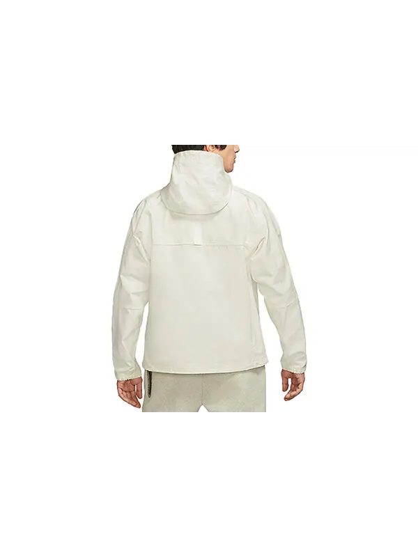 Куртка Nike Sportswear Canvas Sports Logo Casual Solid Color Hooded Jacket White — изображение 2 из 3, мульти