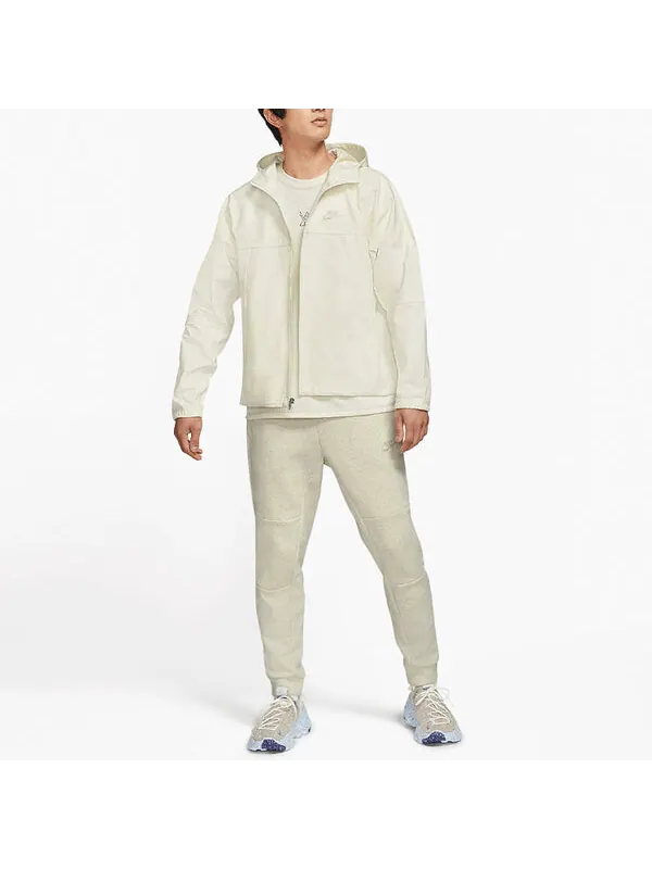 Куртка Nike Sportswear Canvas Sports Logo Casual Solid Color Hooded Jacket White — изображение 3 из 3, мульти
