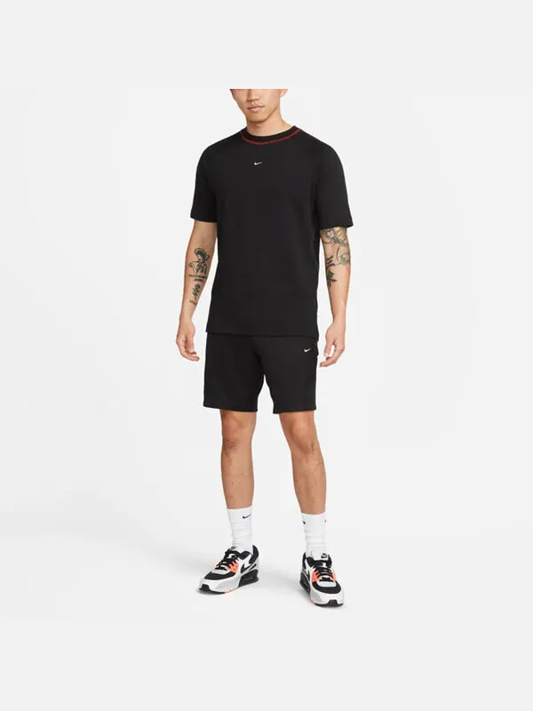 Футболка Nike Solid Color Breathable Soccer/Football Cotton Knit Loose Short Sleeve Black — изображение 3 из 3, мульти
