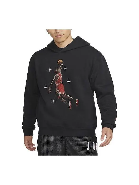Толстовка Men's Air Jordan Essentials Flying Man Basketball Printing Fleece Black — изображение 1 из 3, мульти