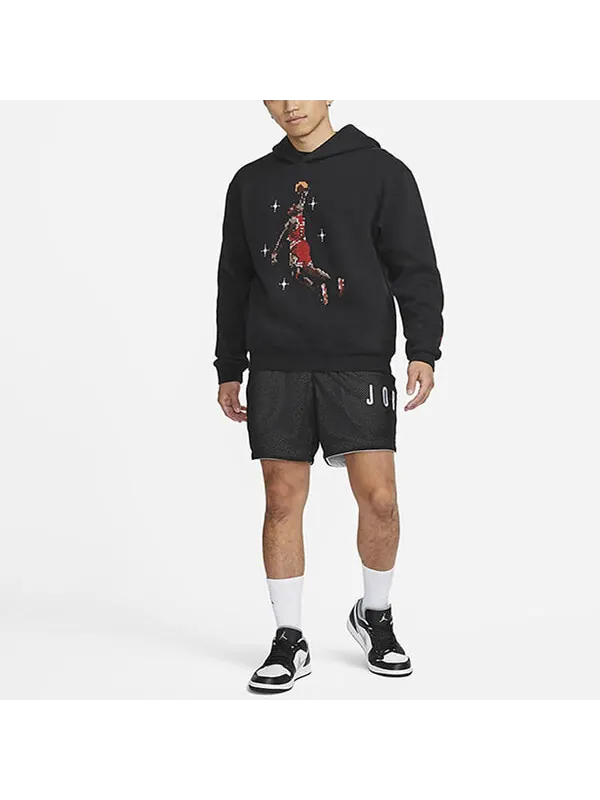 Толстовка Men's Air Jordan Essentials Flying Man Basketball Printing Fleece Black — изображение 3 из 3, мульти