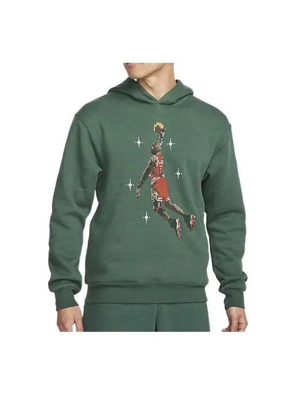 Толстовка Air Jordan Essentials Long Sleeve Hoodie 'Palm Green' — изображение 1 из 1, зеленый