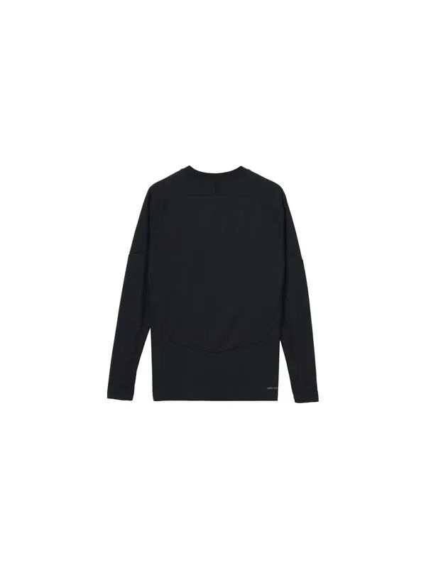 Футболка Air Jordan DRI-FIT Logo Printing Round Neck Sports Pullover Long Sleeves Black — изображение 2 из 4, черный
