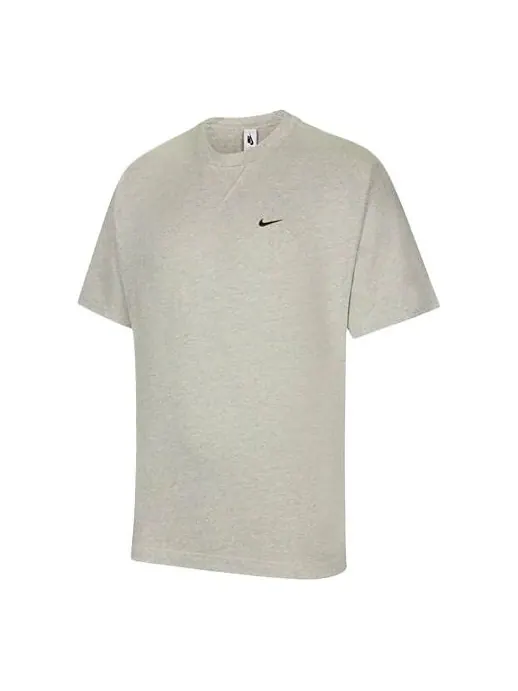 Футболка Nike x Kim Jones Crossover Air Logo Alphabet Round Neck Short Sleeve Gray T-Shirt — изображение 1 из 4, серый
