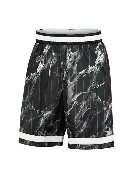 Баскетбольные шорты dri fit баскетбольные быстросохнущие свободные спортивные шорты Nike — изображение 1 из 2, черный / белый