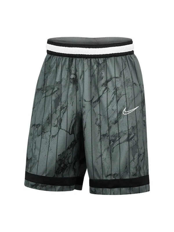Шорты men's ink line design elastic waistband sports basketball shorts gray Nike — изображение 1 из 2, мульти