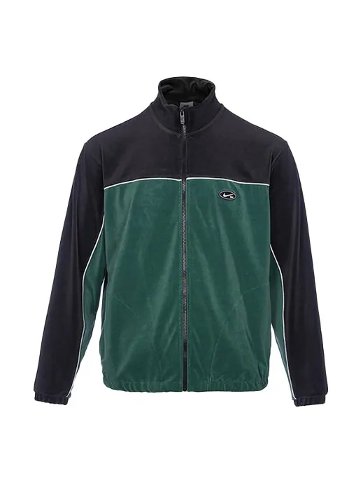 Куртка Nike SB Casual Logo Colorblock Velvet Skateboard Jacket Green — изображение 1 из 4, зеленый