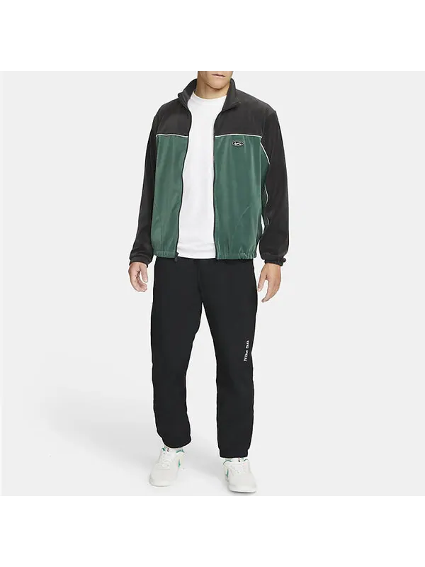 Куртка Nike SB Casual Logo Colorblock Velvet Skateboard Jacket Green — изображение 4 из 4, зеленый