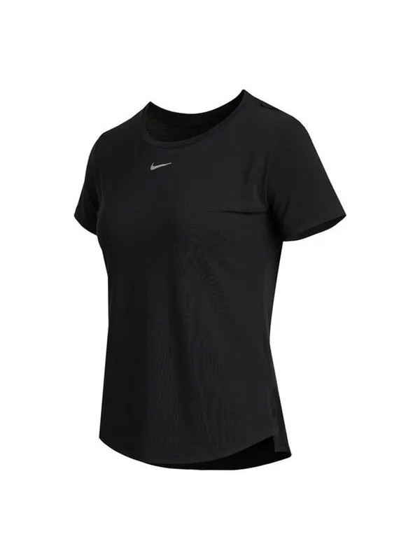Футболка dri fit training sports quick dry round neck short sleeve black Nike — изображение 1 из 2, черный